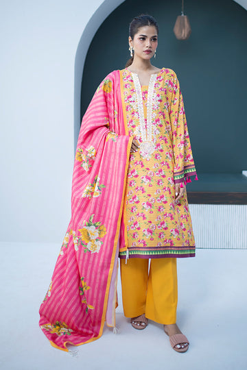 Zellbury Embroidered Shirt Shalwar Dupatta - 0837 Online Shopping